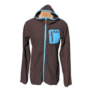 Hot Chocolate Run Women's Full Zip Scuba Hoodie Medium Textured Chest Athleasure